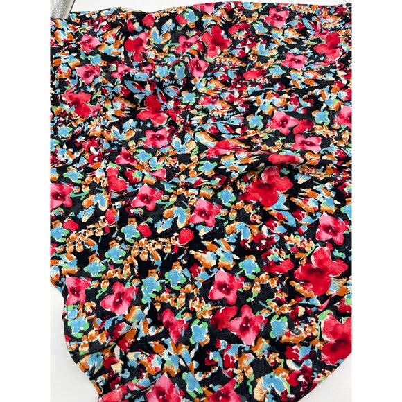 Zara Basic Floral Wrap Dress Multicolor Sleeveless V-Neck Halter Tie Back S - Picture 6 of 7